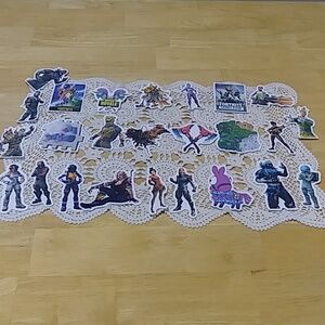 Fortnite stickers for laptop, lockers, crafts, scrapbooking